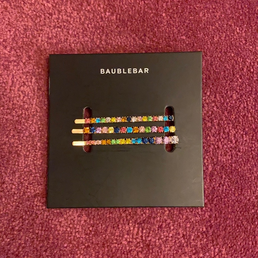 Colorful baublebar hair pins